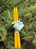 100% Natural Beeswax Tapers (2 pk)